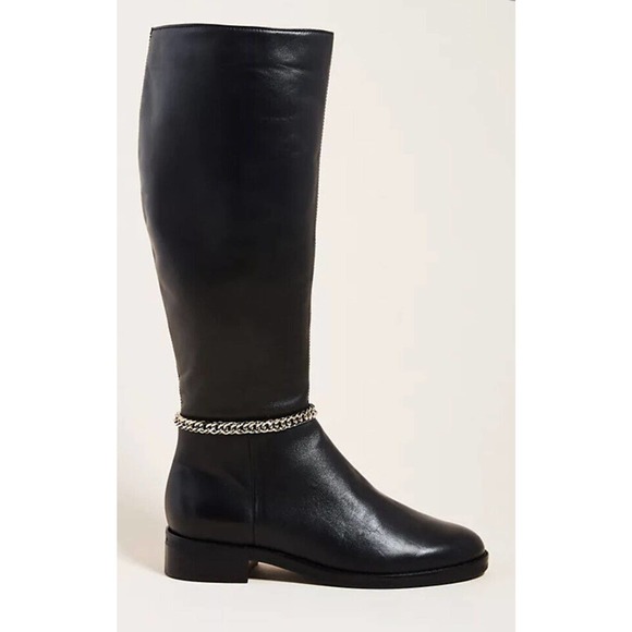 Anthropologie Shoes - Anthropologie Marissa Riding Black Knee High Leather Boot